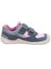 superfit Leren barefootsneakers "Trace" grijs/lichtroze