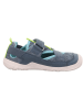 superfit Barfuß Leder-Halbsandalen "Trace" in Blau