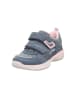 superfit Leder-Sneakers "Storm" in Blau/ Rosa