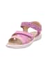 superfit Leder-Sandalen "Sparkle" in Lila