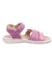 superfit Leder-Sandalen "Sparkle" in Lila