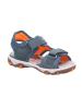 superfit Leder-Sandalen "Mike 3.0" in Grau/ Blau/ Orange