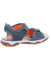 superfit Leder-Sandalen "Mike 3.0" in Grau/ Blau/ Orange