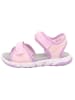 superfit Leder-Sandalen "Pebbles" in Rosa/ Lila