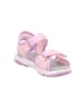 superfit Leder-Sandalen "Pebbles" in Rosa/ Lila