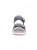 superfit Leder-Sandalen "Pebbles" in Dunkelblau/ Rosa