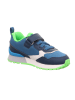 superfit Skórzane sneakersy "Dash" w kolorze niebiesko-biało-zielonym