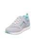 superfit Leder-Sneakers "Dash" in Grau/ Hellblau