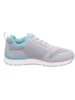 superfit Leder-Sneakers "Dash" in Grau/ Hellblau