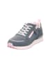 superfit Leder-Sneakers "Dash" in Dunkelblau/ Rosa