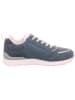 superfit Leder-Sneakers "Dash" in Dunkelblau/ Rosa