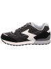 superfit Leder-Sneakers "Dash" in Schwarz/ Weiß/ Grau