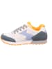 superfit Leder-Sneakers "Dash" in Weiß/ Orange/ Dunkelblau