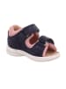 superfit Leder-Sandalen "Polly" in Dunkelblau/ Rosa