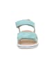 superfit Leder-Sandalen "Sparkle" in Hellblau