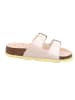 superfit Leder-Pantoletten in Rosa/ Gelb