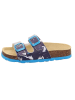 superfit Leren slippers donkerblauw/lichtblauw