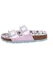 superfit Leren slippers paars/lichtblauw