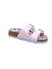 superfit Leren slippers paars/lichtblauw