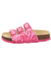 superfit Leder-Pantoletten in Pink/ Rot