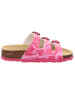 superfit Leder-Pantoletten in Pink/ Rot