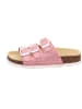 superfit Leren slippers rood/zilverkleurig