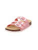 superfit Leren slippers rood/zilverkleurig