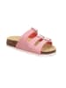 superfit Leren slippers rood/zilverkleurig
