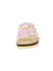 superfit Leren slippers paars/geel