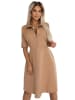 numoco Kleid in Hellbraun