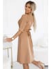numoco Kleid in Hellbraun
