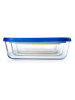 Ibili 3er-Set: Frischhaltedosen ''Eco'' in Blau/ Orange