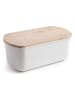Ibili Broodtrommel wit/lichtbruin - (B)34 x (H)13 x (D)18 cm