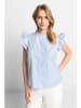 Rich & Royal Bluse in Hellblau/ Weiß