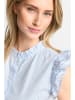 Rich & Royal Blouse lichtblauw/wit