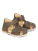 Bundgaard Leder-Halbsandalen "Sofus" in Khaki