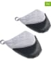 metaltex 2er-Set: Ofenhandschuhe in Grau - (L)16 x (B)14 cm