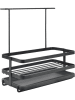 metaltex Organizer "Lava" w kolorze czarnym do zlewu - 22 x 24 x 11 cm