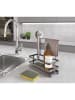 metaltex Organizer "Lava" w kolorze czarnym do zlewu - 22 x 24 x 11 cm