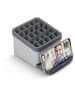 metaltex Keukenhulpjeshouder "Utiltex'' grijs/zilverkleurig - (B)15 x (H)11 x (D)15 cm