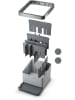 metaltex Keukenhulpjeshouder "Utiltex'' grijs/zilverkleurig - (B)15 x (H)11 x (D)15 cm