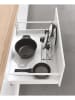 metaltex Deckelhalter ''Deck'' in Silber- (B)14 x (H)16 x (T)42 cm