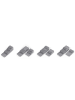 metaltex Messerblock ''Blade-Fit'' in Grau - (B)11 x (H)14 x (T)41 cm