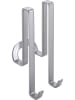 metaltex Duschhaken ''Origin'' in Silber - (B)5 x (H)14 x (T)6 cm