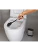 metaltex WC-Bürste ''Cleany'' in Silber/ Schwarz - (B)12,8 x (H)47 x (T)7,4 cm