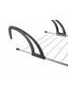 metaltex Balkonwasdroogrek "Seram" zilverkleurig/zwart - (L)51 x (B)84 cm