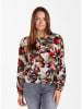 KEY LARGO Bluse "Graphic" in Beige/ Rot/ Khaki