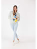 KEY LARGO Hoodie "Temperature" in Weiß/ Hellblau