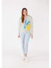 KEY LARGO Hoodie "Temperature" in Weiß/ Hellblau