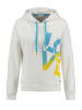 KEY LARGO Hoodie "Temperature" in Weiß/ Hellblau